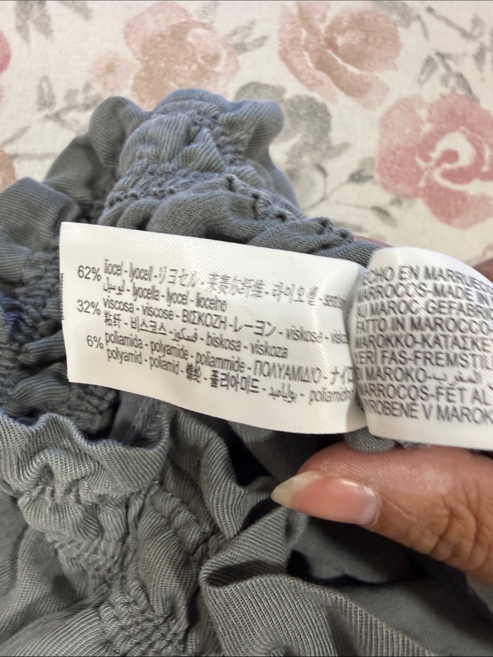 Zara High Waisted Drawstring Cinched Waist Wide Baggy Casual Pants Size Large - Picture 5 of 7